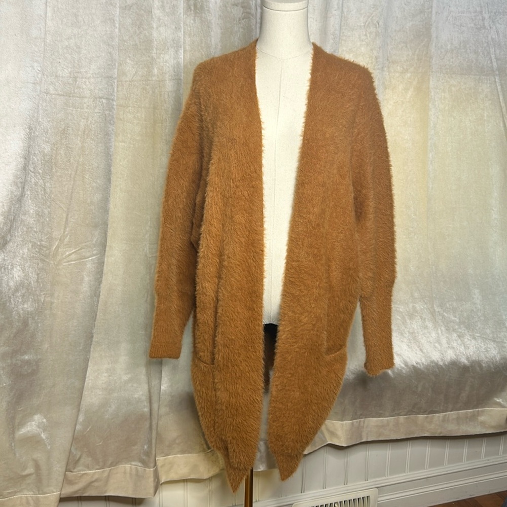 Pink Martini Shacket Burnt Orange Sweater Coat Sz XS